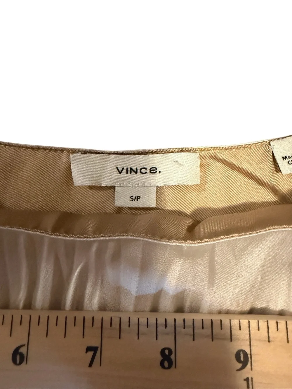 Vince Relaxed Plissé Satin Midi Slipdress Size Small Petite - Picture 8 of 10